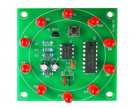 DIY Kit Lucky Wheel Sweepstakes Analog Circuit Electronic Soldering Practice Kits for Beginners